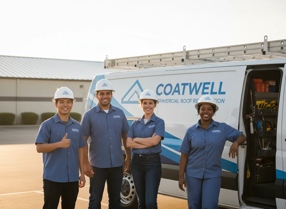 Commercial roof coating company in Buena, WA